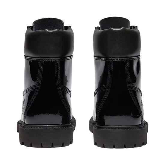 Stivali Donna impermeabili 6-Inch Nero lucido retro