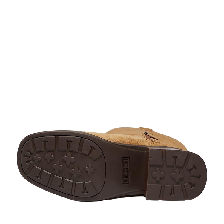 Stivali alti Donna con zip Bellevaux Marrone suola