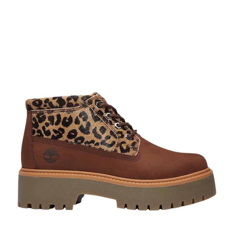 Stivali Donna con plateau Stone Street Marrone/Animalier