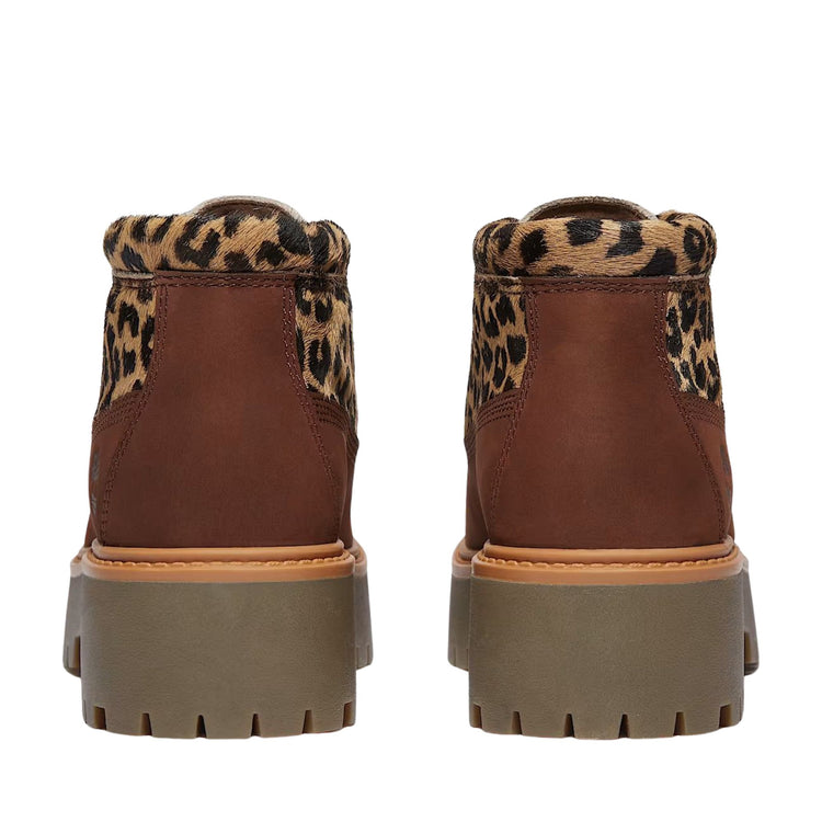 Stivali Donna con plateau Stone Street Marrone/Animalier retro