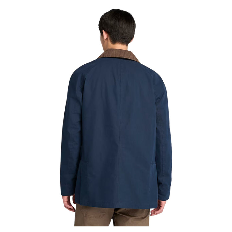 Giacca Uomo Barn Impermeabile Blu scuro modello retro