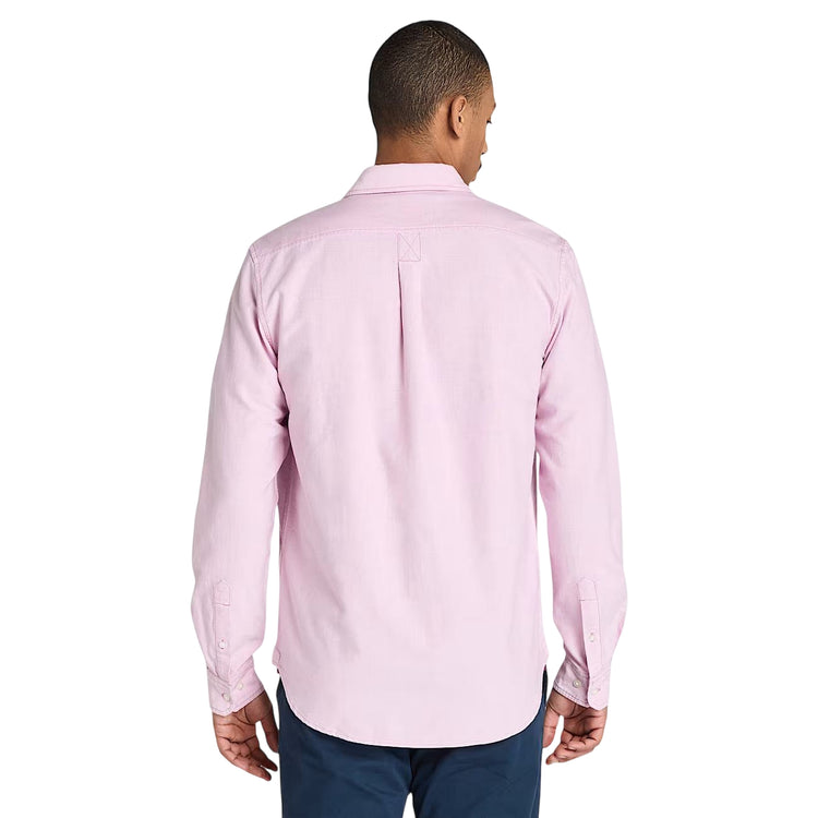Camicia Uomo Oxford in Rosa modello retro