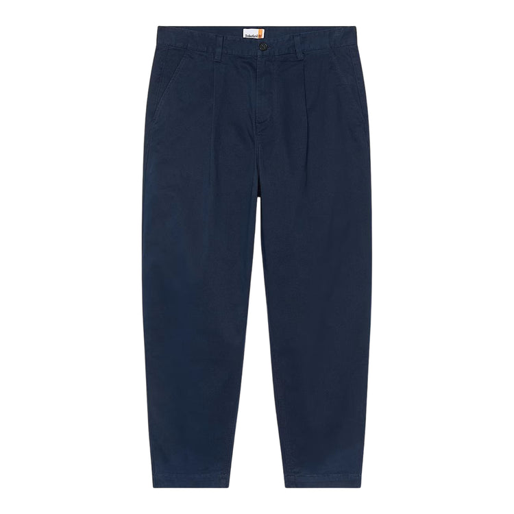 Pantaloni Uomo in Twill Manopesca effetto lavato Blu scuro