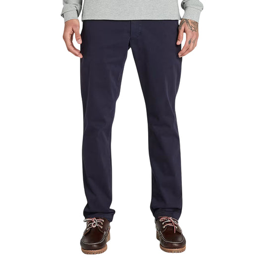 Pantaloni Uomo Chino Claremont Blu scuro modello frontale