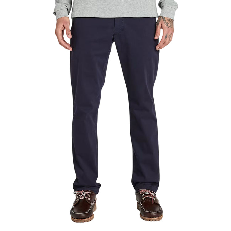 Pantaloni Uomo Chino Claremont Blu scuro modello frontale