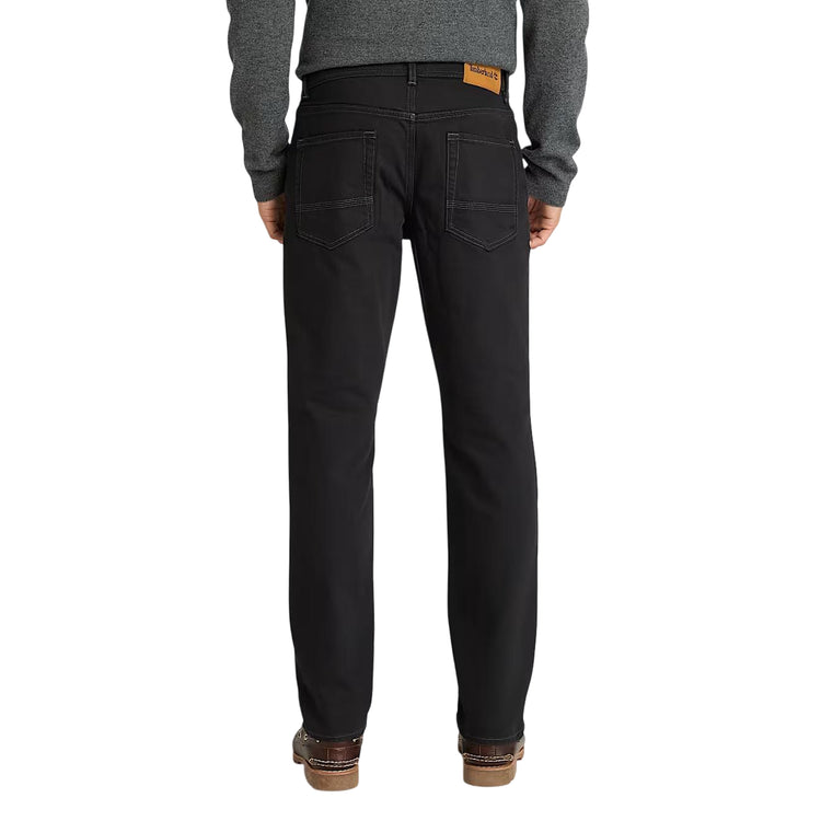 Pantaloni Uomo Délavé Sandown in denim nero modello retro