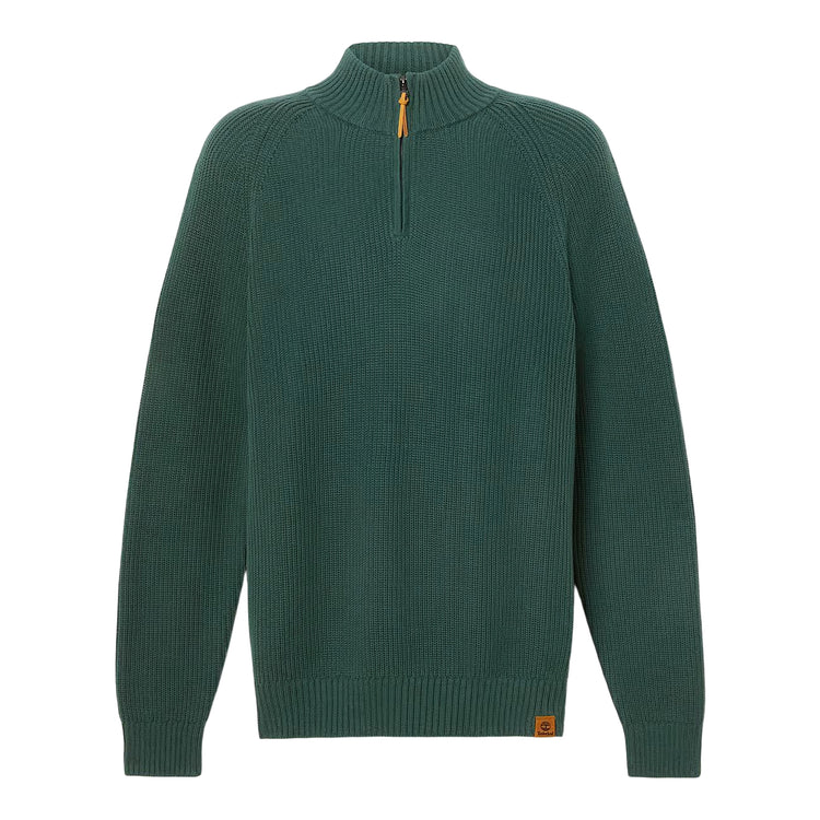 Maglione Uomo con zip a 1/4 Williams River Verde