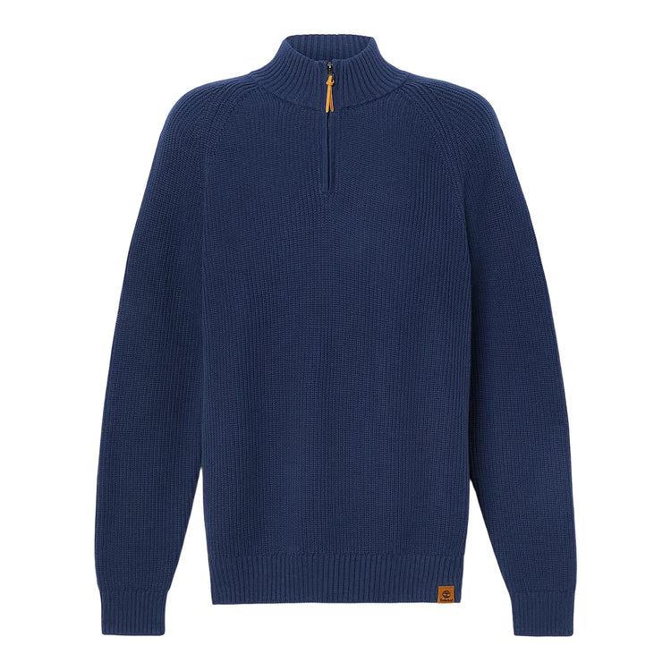 Maglione Uomo con zip a 1/4 Williams River Blu scuro