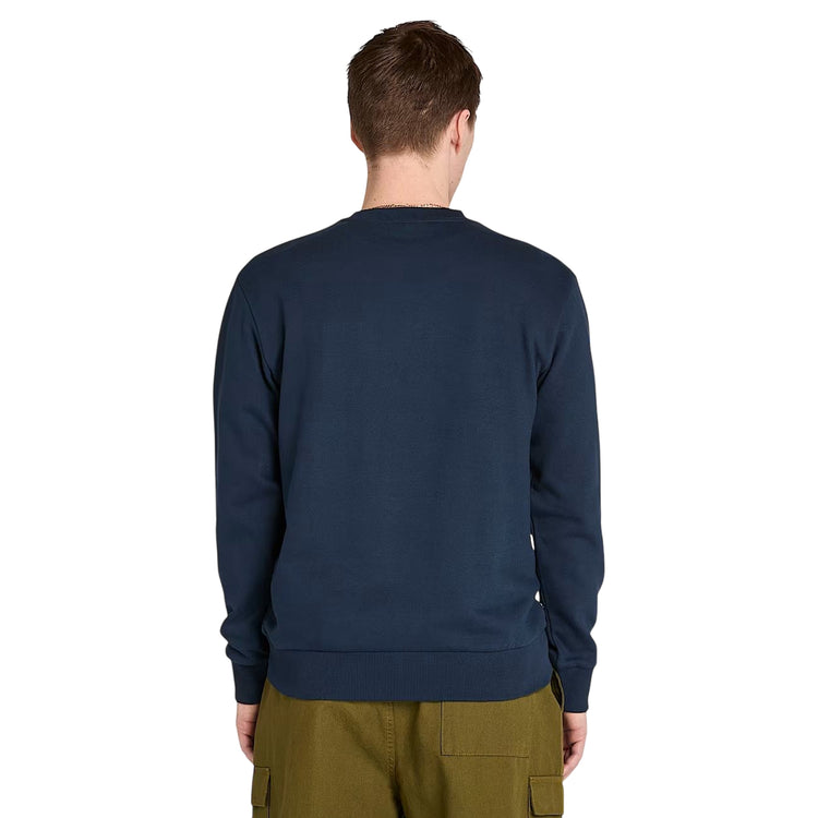 Felpa Uomo con motivo grafico stagionale Blu scuro modello retro