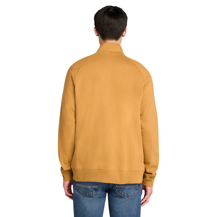 Felpa Uomo con collo a imbuto Exeter River Giallo modello retro