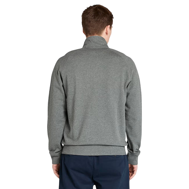 Felpa Uomo con collo a imbuto Exeter River Grigio modello retro