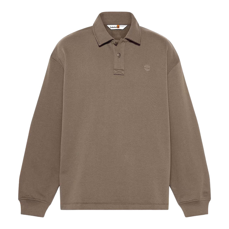 Felpa Uomo stile polo Marrone