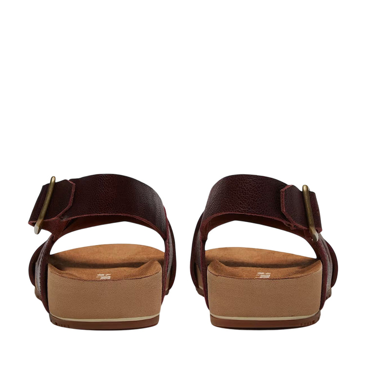 Sandalo Donna con cinturino Malibu Waves Basic Bordeaux retro