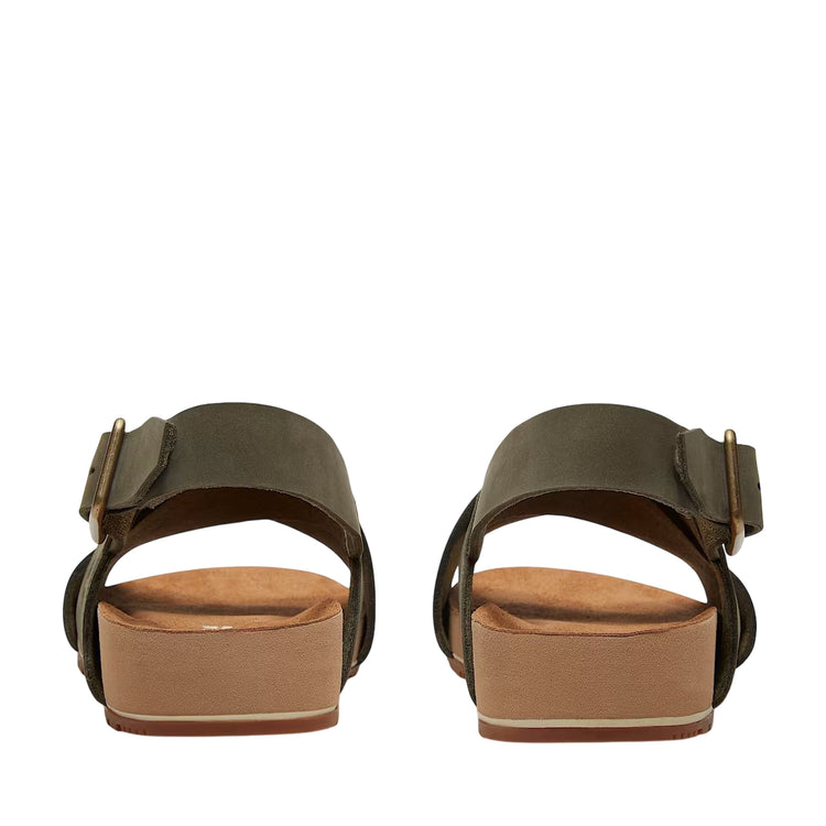 Sandalo Donna con cinturino Malibu Waves Basic Verde retro