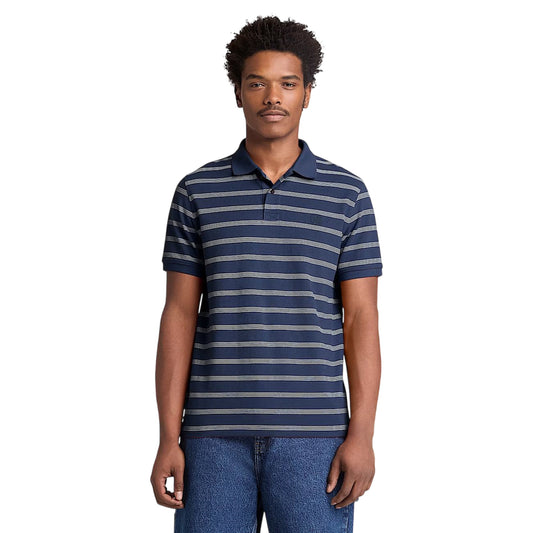 TIMBERLAND Polo a righe blu MILLERS RIVER
