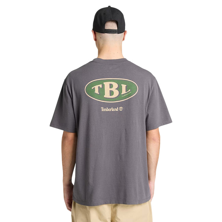 TIMBERLAND T-Shirt Grafica Gas Station Grigia Uomo