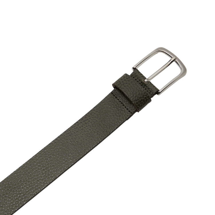 Cintura Uomo Pelle Goffrata Canyon Lake Verde scuro