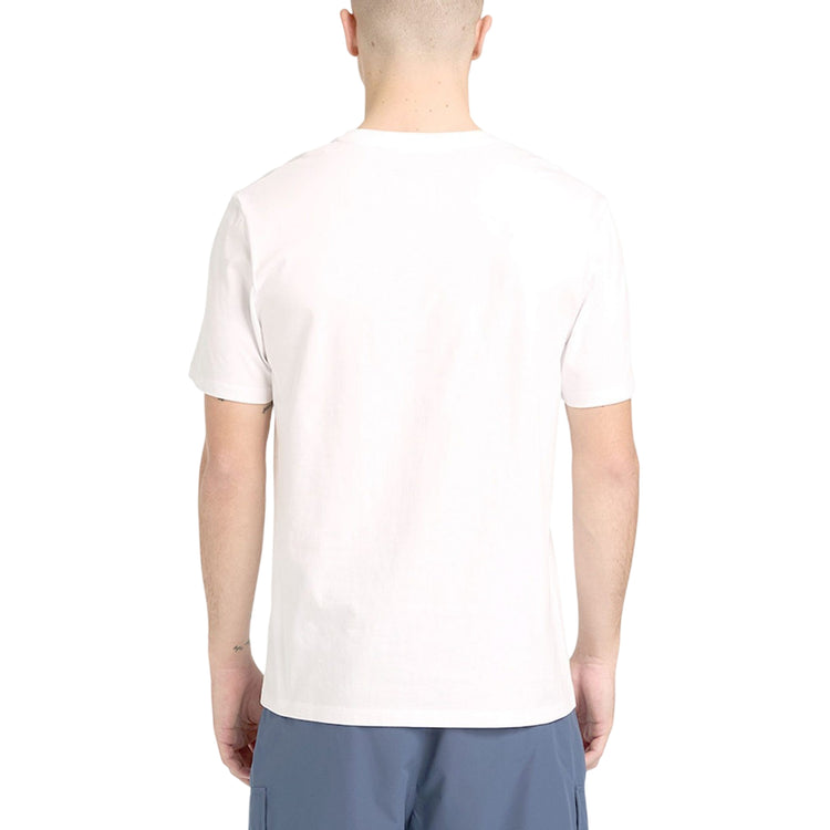 T-shirt da Uomo bianca con Logo centrale