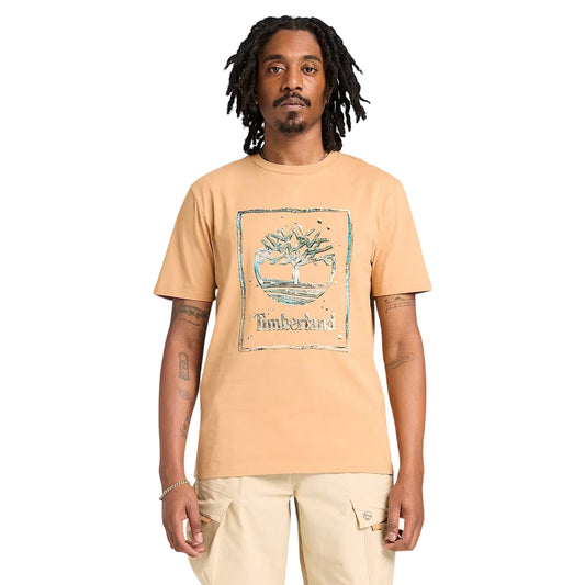 T-shirt Uomo Water Stack Logo Short Sleeve