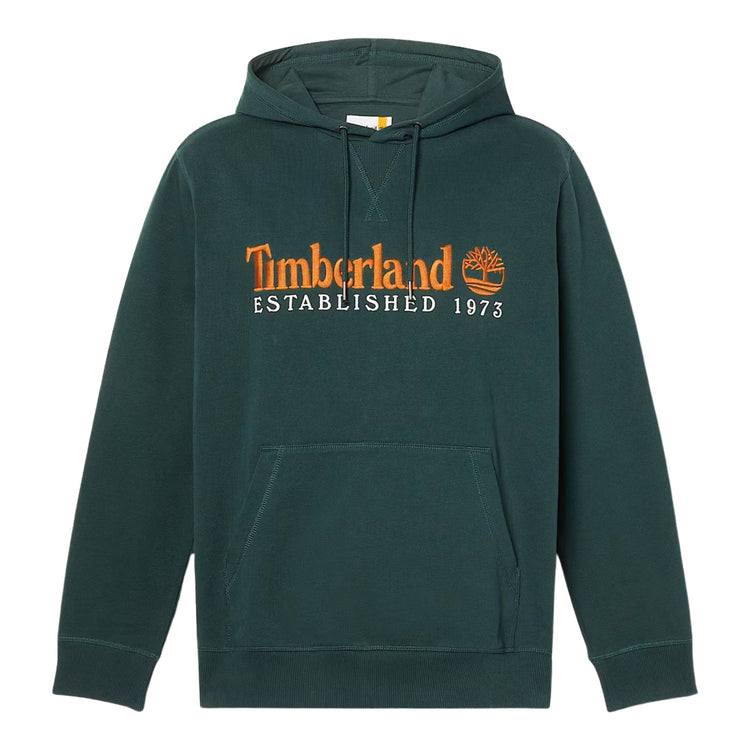 Felpa Uomo con cappuccio Established 1973 Verde scuro