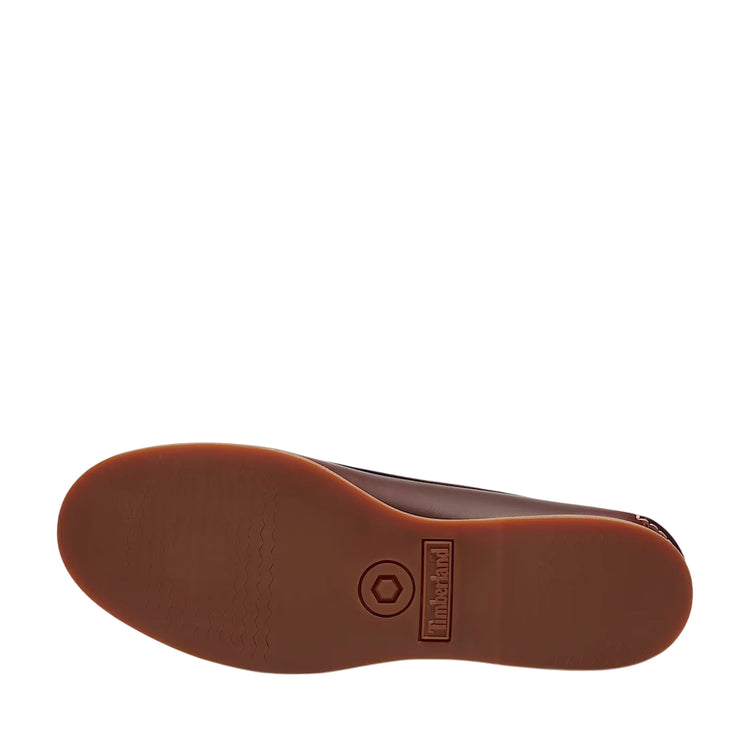 Scarpa da barca bordeaux da donna