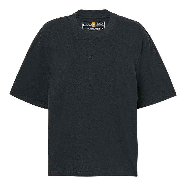 T-shirt Donna Maniche Corte Lush Nero