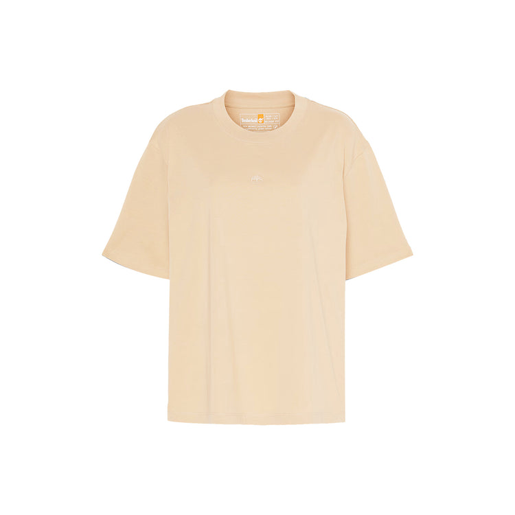 T-shirt Donna Maniche Corte Lush Beige