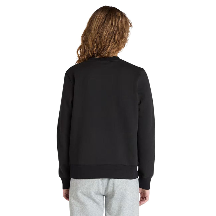 Felpa Donna con rovescio spazzolato Exter River Nero modella retro