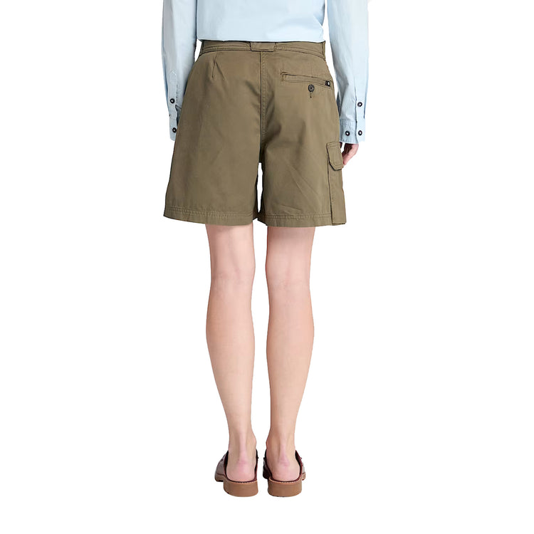 Shorts Cargo da donna Brookline Utility Verde modella retro
