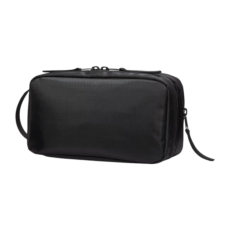 Pochette da viaggio nero con diversi scomparti retro