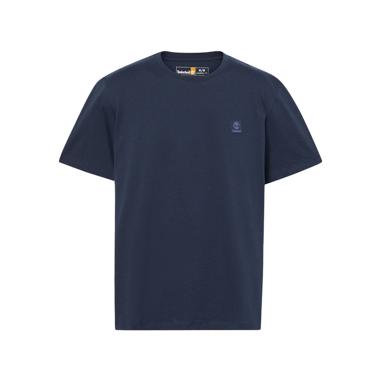 T-shirt Unisex Woven Badge Blu scuro