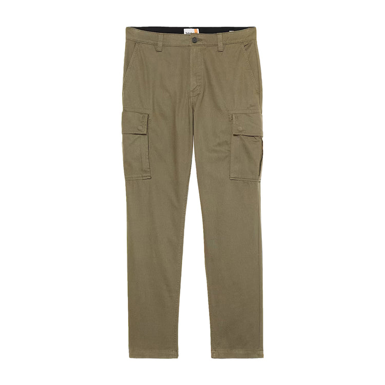 Pantaloni Cargo Uomo in Twill Brookline Verde