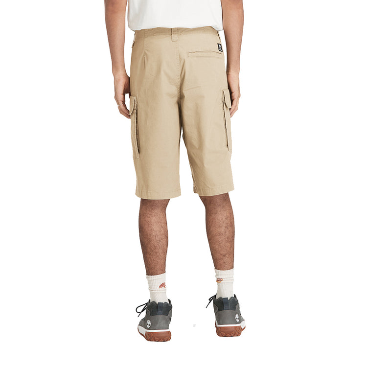 Bermuda Uomo Cargo Brookline Beige modello retro