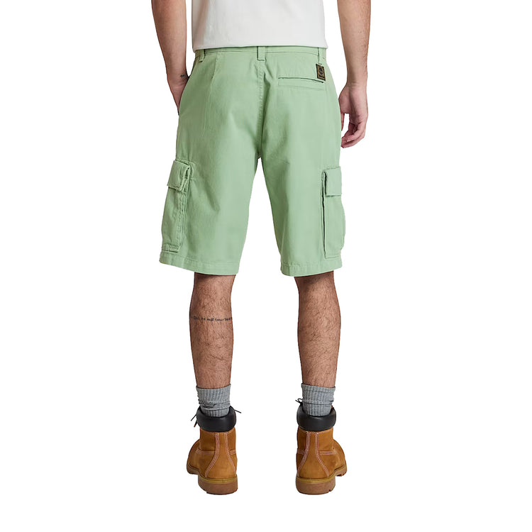 Shorts Cargo da Uomo in Twill Brookline Verde modello retro