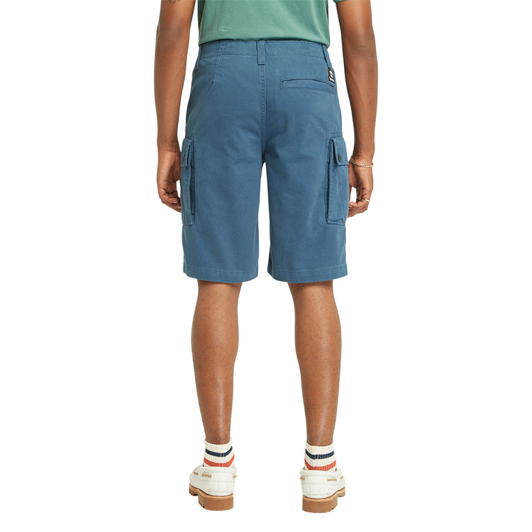 Shorts Cargo da Uomo in Twill Brookline Blu chiaro modello retro