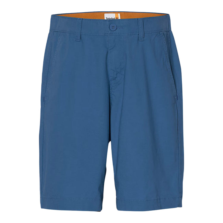 Shorts Uomo Chino in Popeline Claremont Blu