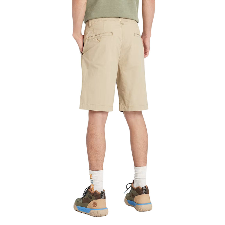 Shorts Uomo Chino in Popeline Claremont Beige modello retro