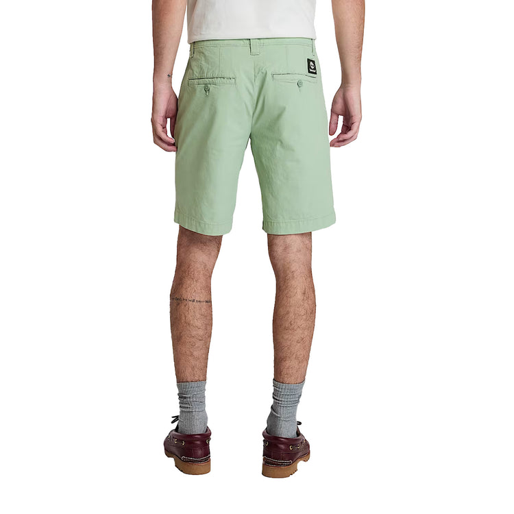 Shorts Uomo Chino in Popeline Claremont Verde chiaro modello retro