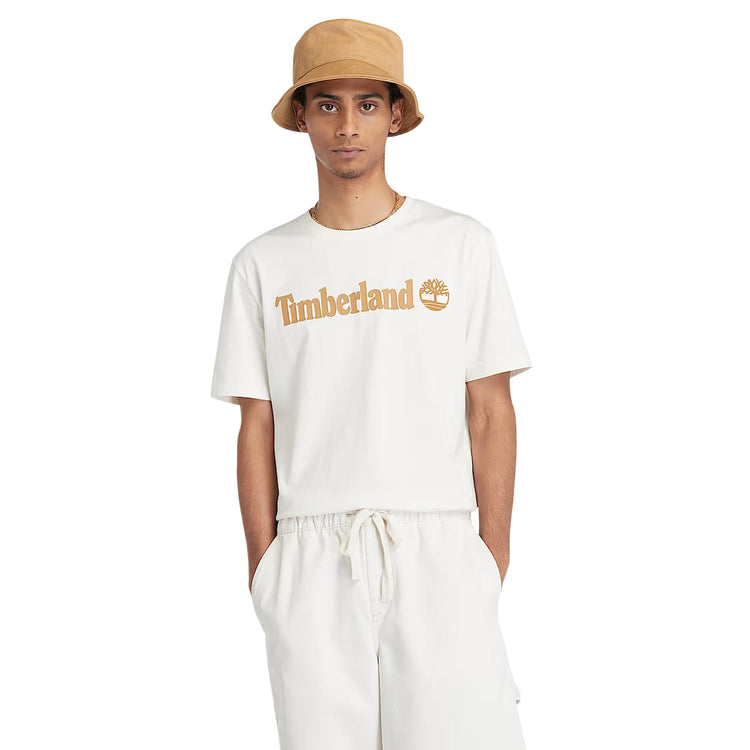 T-shirt Uomo Con Logo Lineare Kennebec River Bianco modello frontale