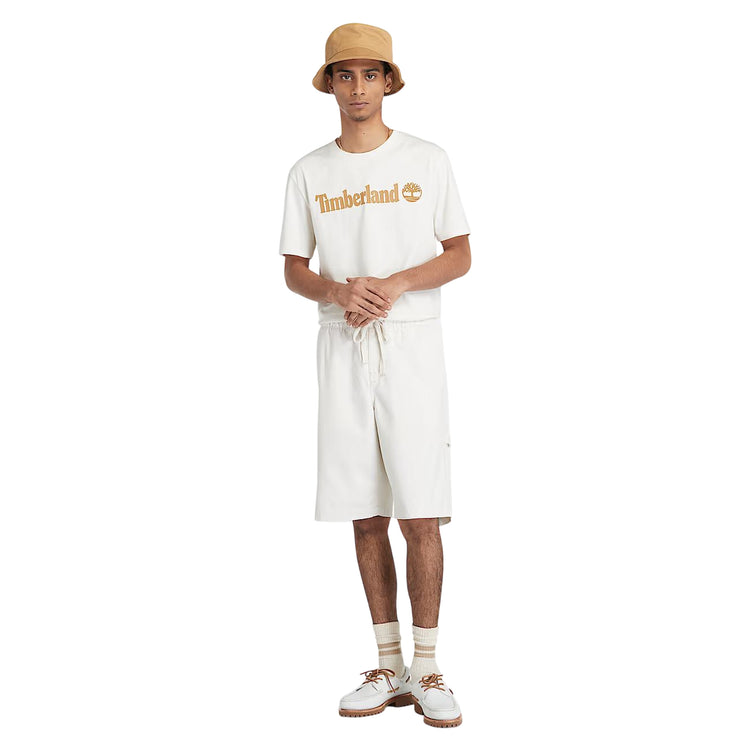 T-shirt Uomo Con Logo Lineare Kennebec River Bianco modello intero frontale