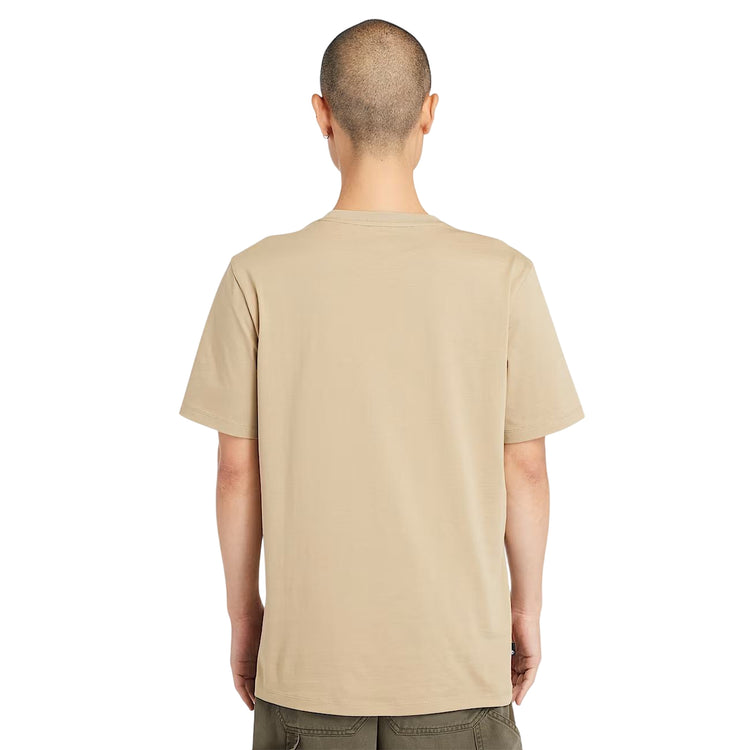T-shirt Uomo Con Logo Lineare Kennebec River Beige modello retro