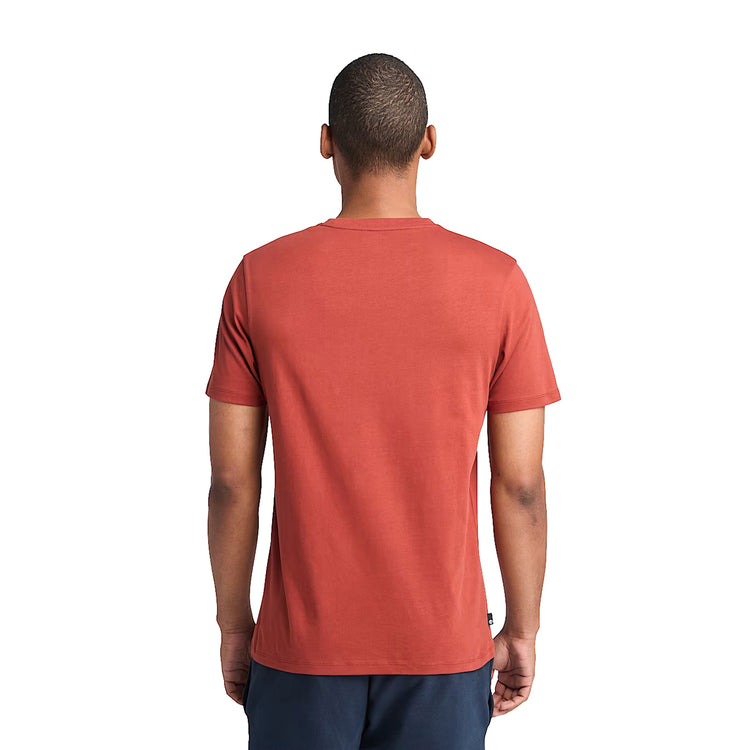 T-shirt Uomo Con Logo Lineare Kennebec River Rosso modello retro