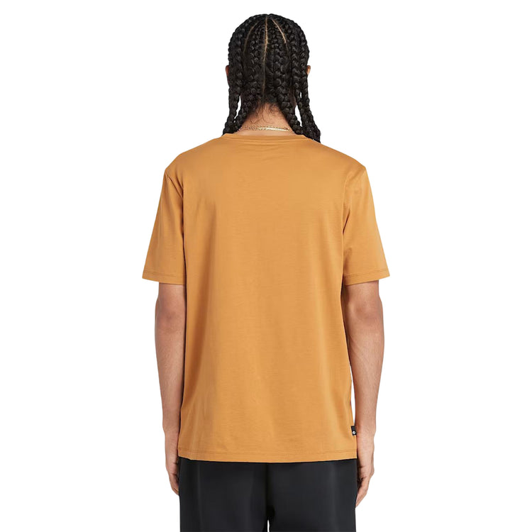 T-shirt Uomo Con Logo Lineare Kennebec River Giallo modello retro