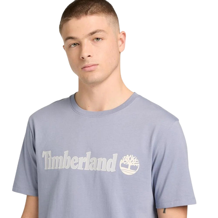 T-shirt Uomo Kennebec Grigio con logo lineare dettaglio