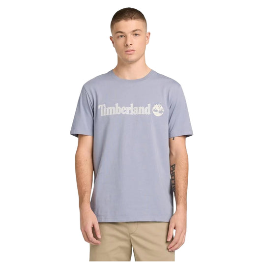 T-shirt Uomo Kennebec Grigio con logo lineare modello frontale