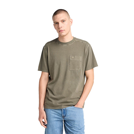 T-shirt Uomo Merrymack River Verde modello frontale