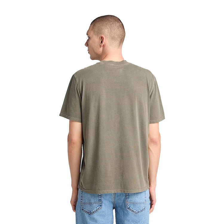 T-shirt Uomo Merrymack River Verde modello retro