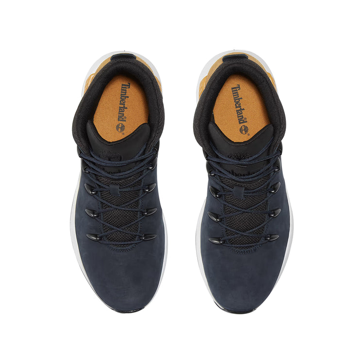 Sneakers Stringata Sprint Trekker Mid blu e giallo