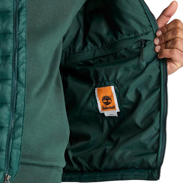 Giacca Uomo Idrorepellente Axis Peak Verde scuro dettaglio interno