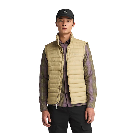 Gilet Idrorepellente Uomo Axis Peak Beige modello frontale